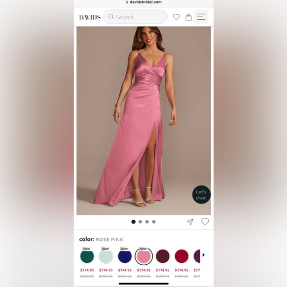 David’s Bridal Galina Signature Bridesmaid dress Size 6 - Picture 2 of 13